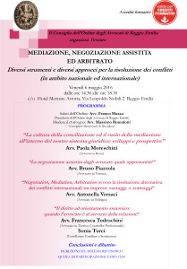 convegno mediazione 6 maggio 2016